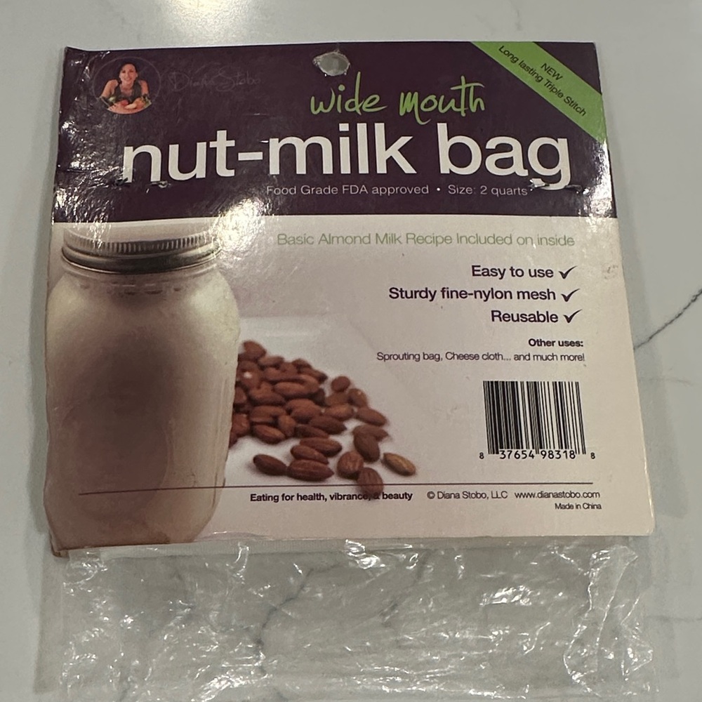 Wide Mouth Nut-Milk/Cold Brew Bag